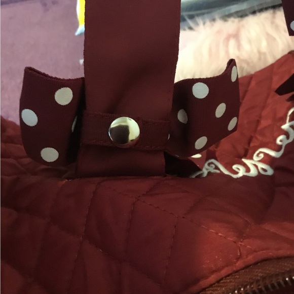Brand New Adorable Red & White Dot Tote! - Picture 9 of 16